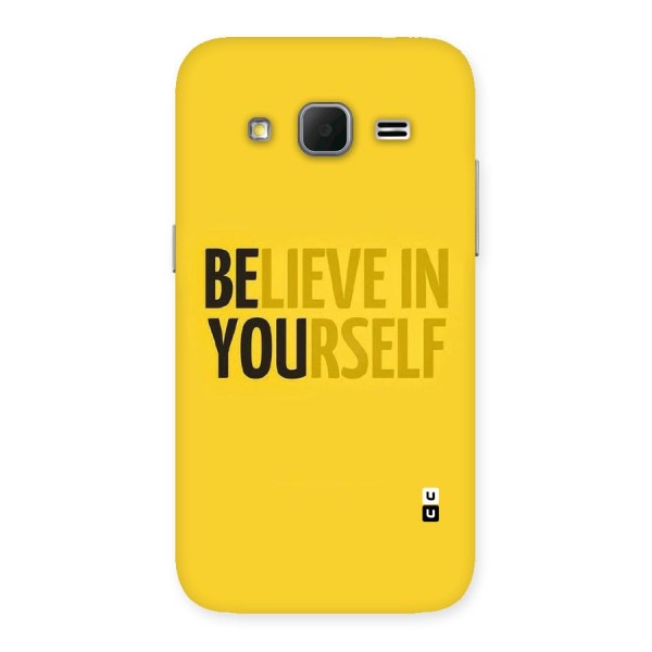 Believe Yourself Yellow Back Case for Galaxy Core Prime