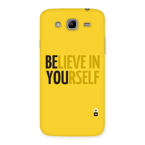 Believe Yourself Yellow Back Case for Galaxy Mega 5.8
