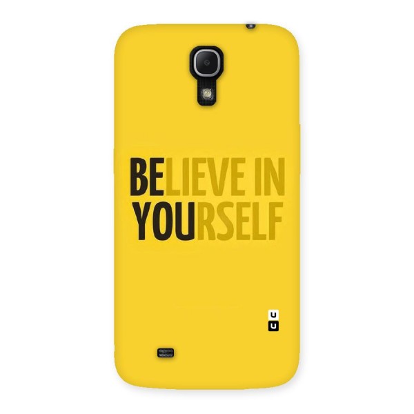Believe Yourself Yellow Back Case for Galaxy Mega 6.3