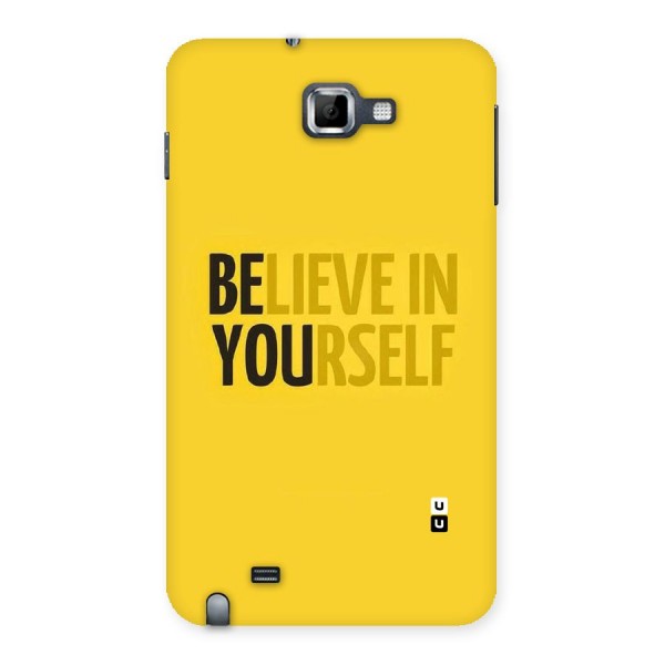 Believe Yourself Yellow Back Case for Galaxy Note