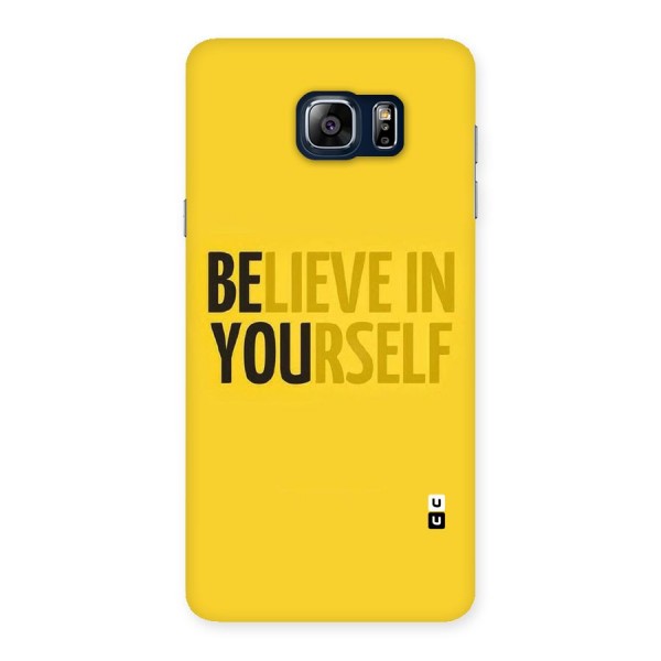 Believe Yourself Yellow Back Case for Galaxy Note 5