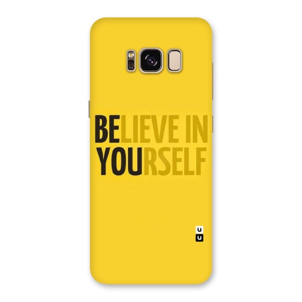 Believe Yourself Yellow Back Case for Galaxy S8