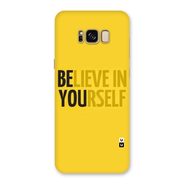 Believe Yourself Yellow Back Case for Galaxy S8 Plus