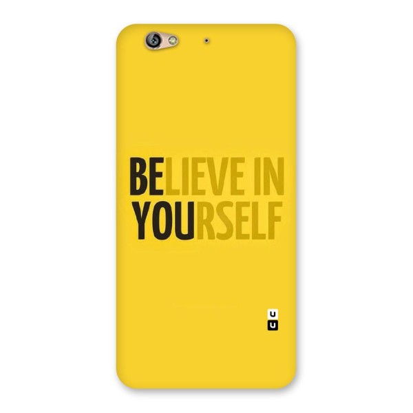 Believe Yourself Yellow Back Case for Gionee S6