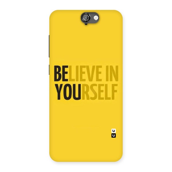 Believe Yourself Yellow Back Case for HTC One A9