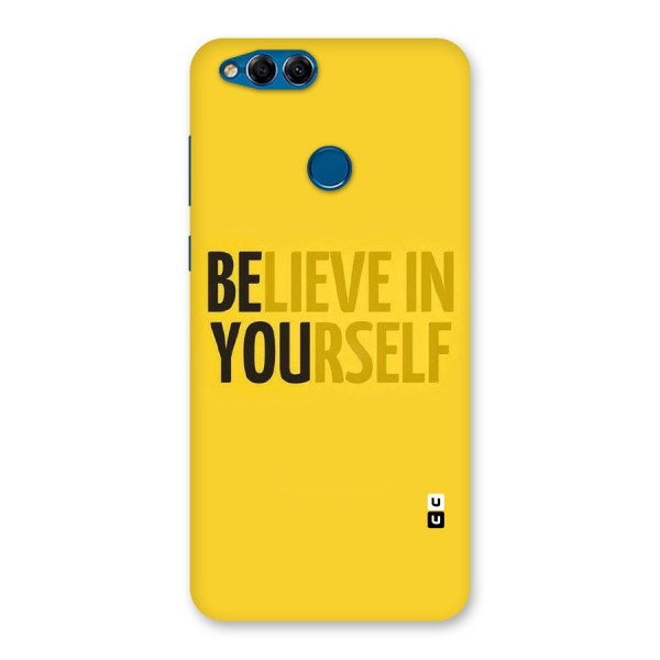 Believe Yourself Yellow Back Case for Honor 7X