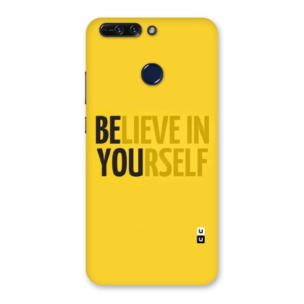 Believe Yourself Yellow Back Case for Honor 8 Pro