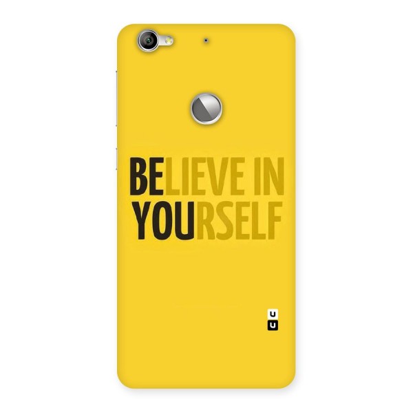 Believe Yourself Yellow Back Case for LeTV Le 1s