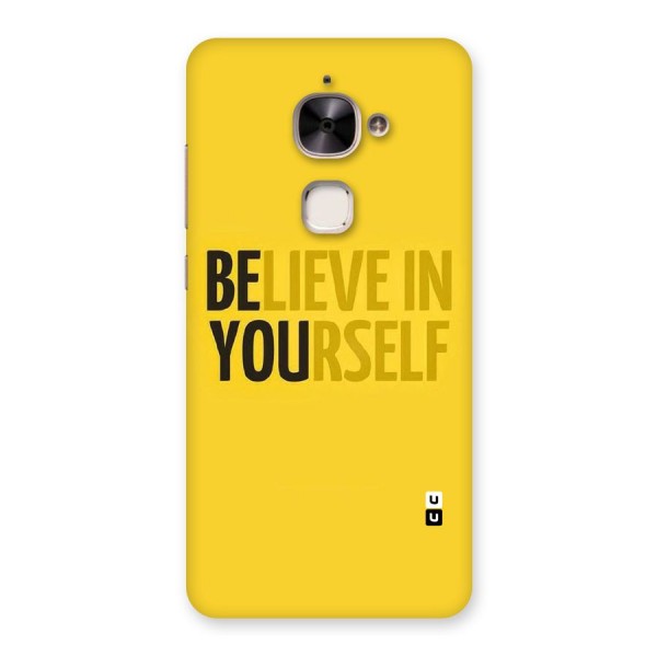 Believe Yourself Yellow Back Case for Le 2