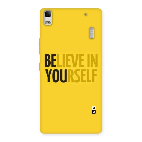 Believe Yourself Yellow Back Case for Lenovo A7000