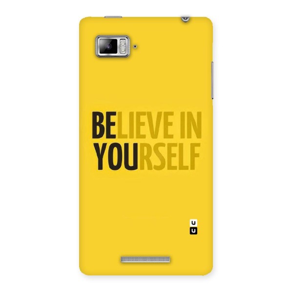 Believe Yourself Yellow Back Case for Lenovo Vibe Z K910