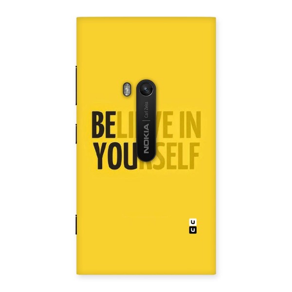 Believe Yourself Yellow Back Case for Lumia 920