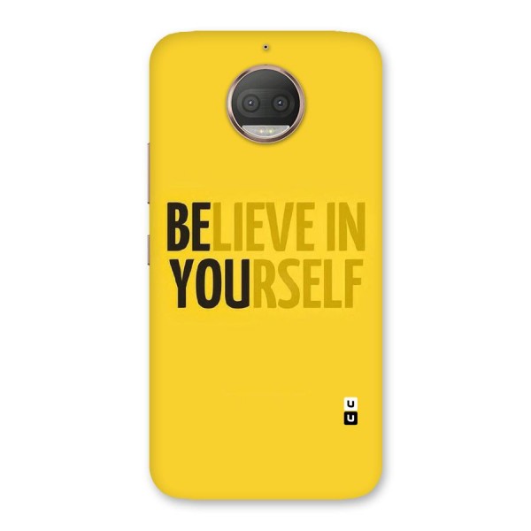 Believe Yourself Yellow Back Case for Moto G5s Plus