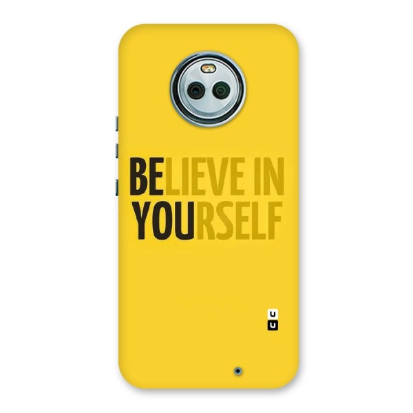 Believe Yourself Yellow Back Case for Moto X4
