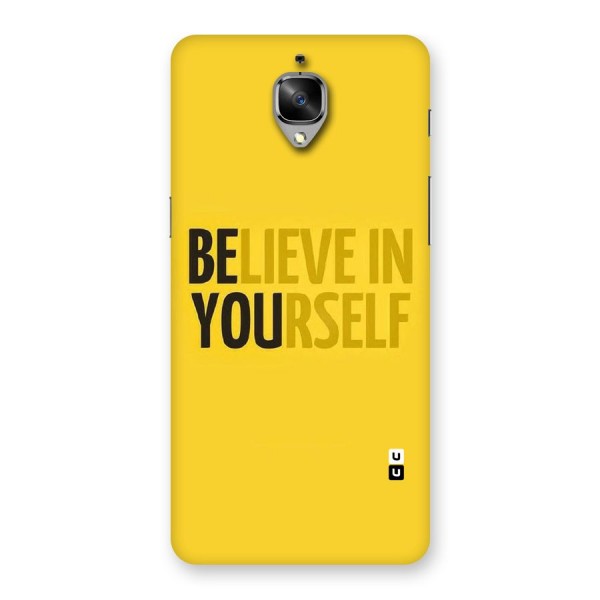 Believe Yourself Yellow Back Case for OnePlus 3
