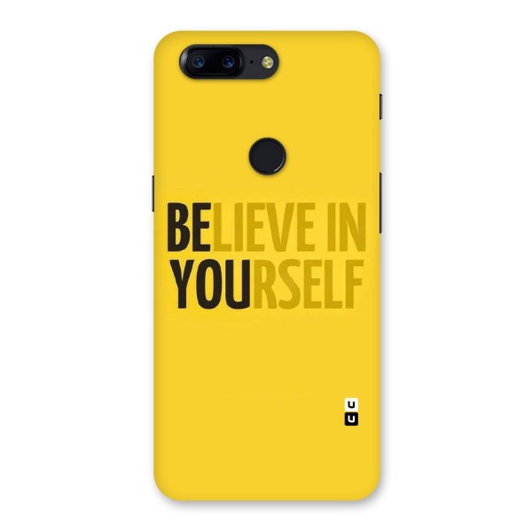 Believe Yourself Yellow Back Case for OnePlus 5T