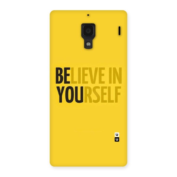 Believe Yourself Yellow Back Case for Redmi 1S