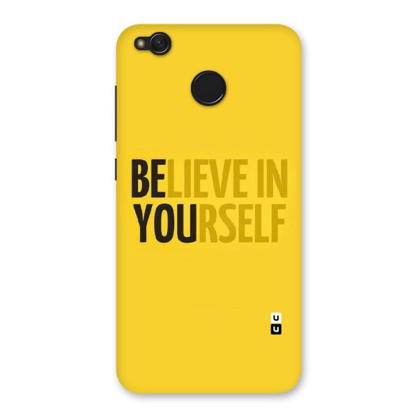 Believe Yourself Yellow Back Case for Redmi 4