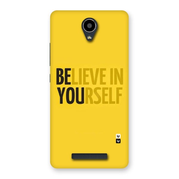 Believe Yourself Yellow Back Case for Redmi Note 2