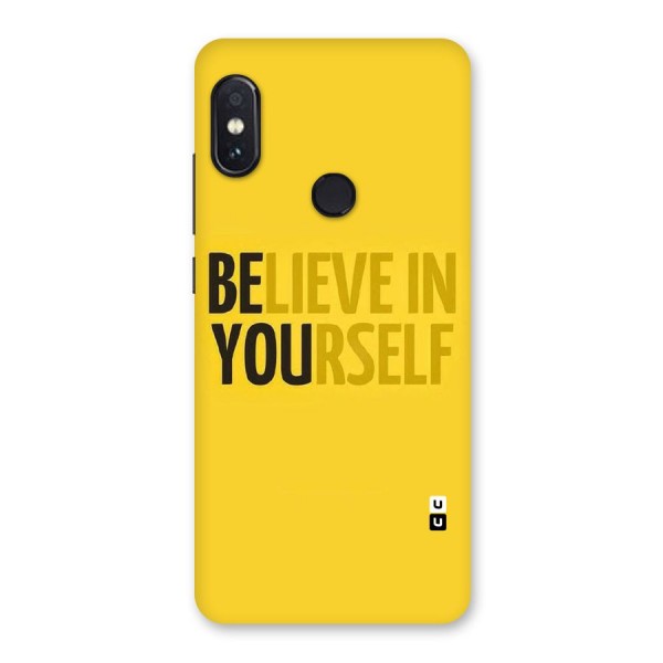 Believe Yourself Yellow Back Case for Redmi Note 5 Pro