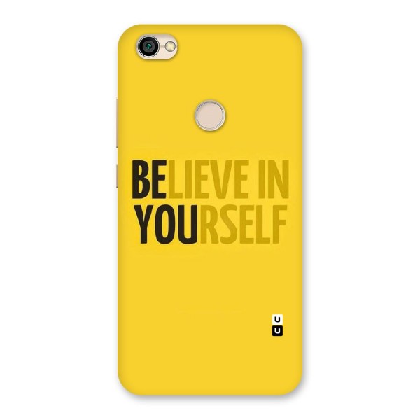 Believe Yourself Yellow Back Case for Redmi Y1 2017