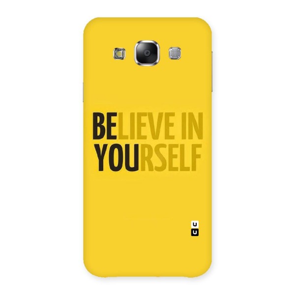 Believe Yourself Yellow Back Case for Samsung Galaxy E5