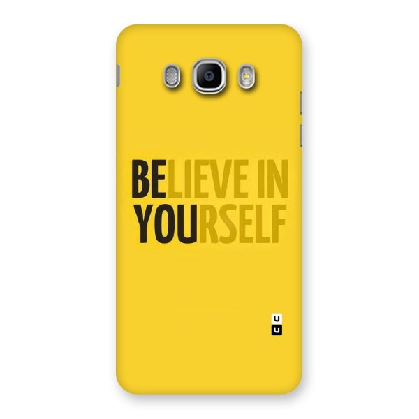 Believe Yourself Yellow Back Case for Samsung Galaxy J5 2016