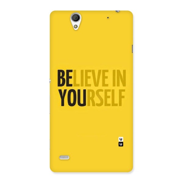 Believe Yourself Yellow Back Case for Sony Xperia C4