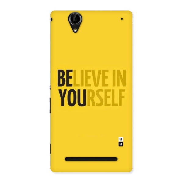 Believe Yourself Yellow Back Case for Sony Xperia T2