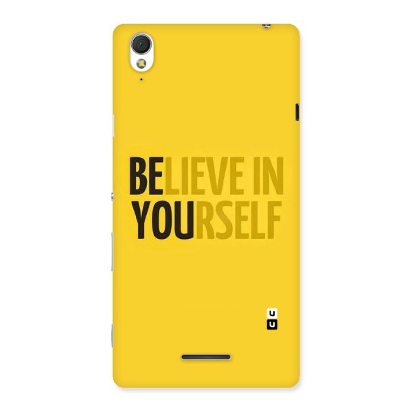 Believe Yourself Yellow Back Case for Sony Xperia T3