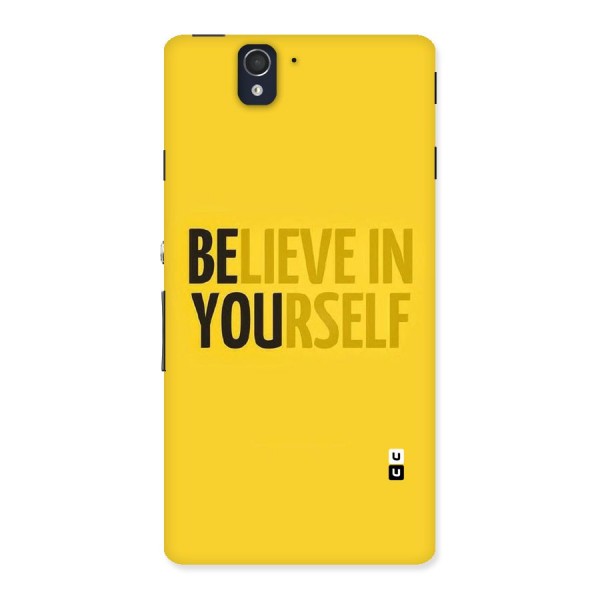Believe Yourself Yellow Back Case for Sony Xperia Z