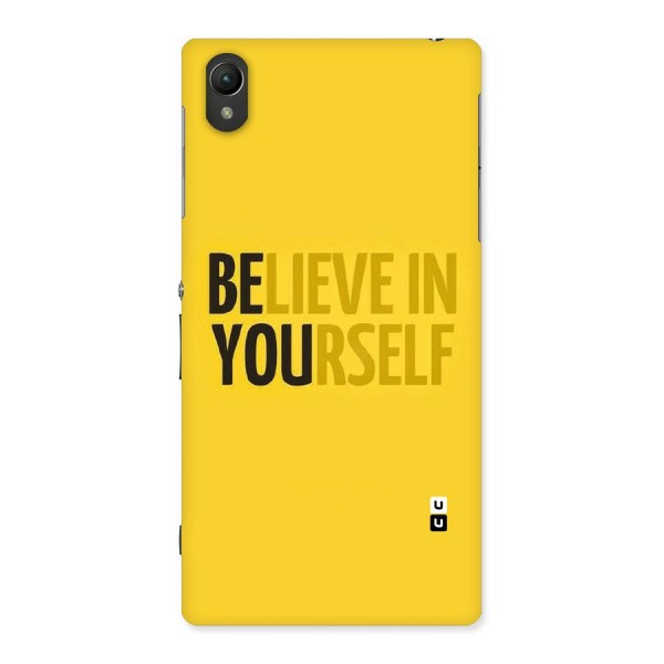 Believe Yourself Yellow Back Case for Sony Xperia Z1