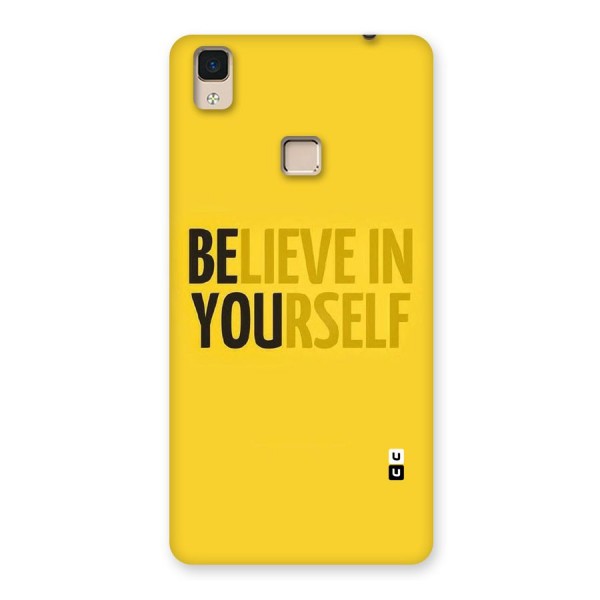 Believe Yourself Yellow Back Case for V3 Max