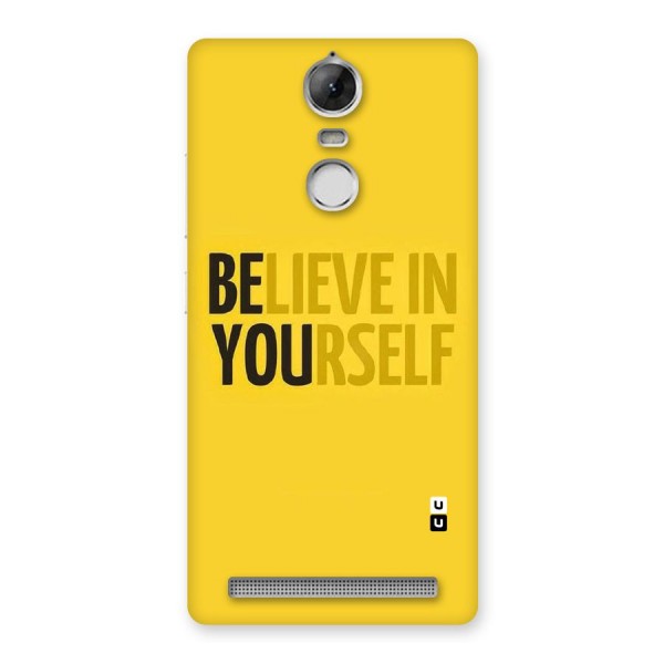 Believe Yourself Yellow Back Case for Vibe K5 Note