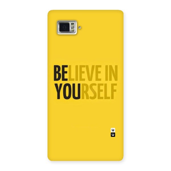 Believe Yourself Yellow Back Case for Vibe Z2 Pro K920