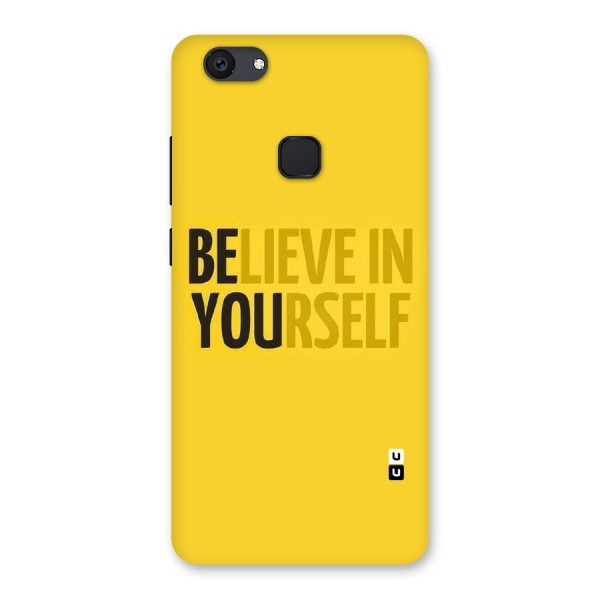 Believe Yourself Yellow Back Case for Vivo V7 Plus