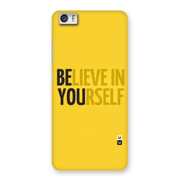 Believe Yourself Yellow Back Case for Xiaomi Redmi Mi5