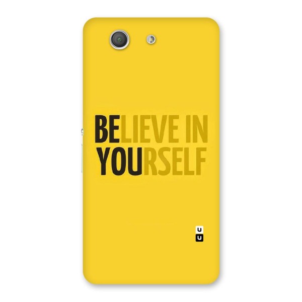 Believe Yourself Yellow Back Case for Xperia Z3 Compact