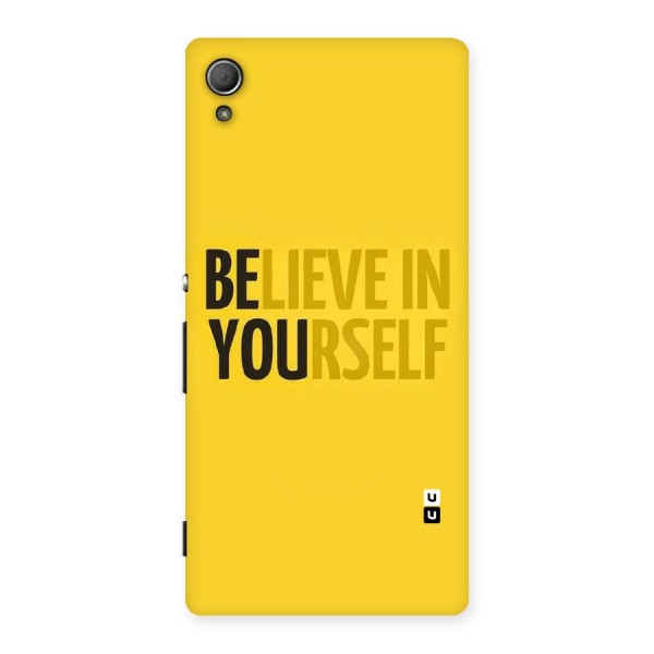 Believe Yourself Yellow Back Case for Xperia Z4