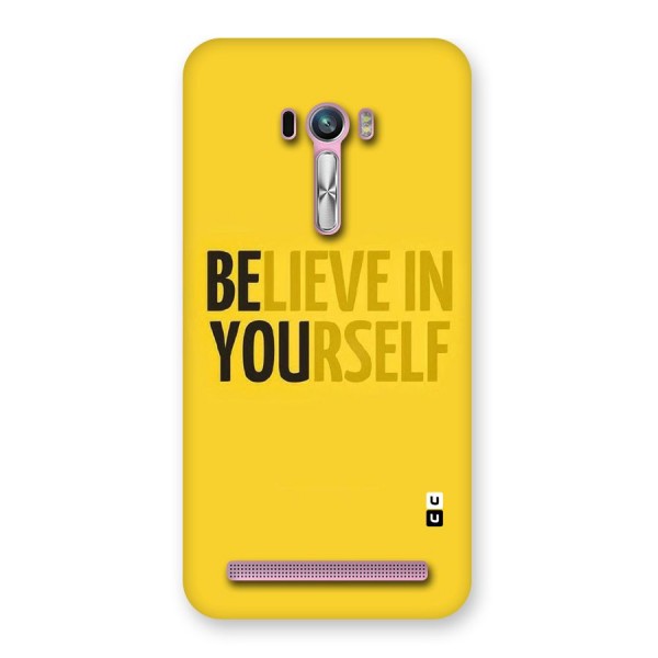 Believe Yourself Yellow Back Case for Zenfone Selfie