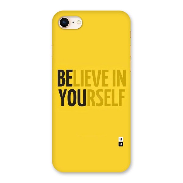 Believe Yourself Yellow Back Case for iPhone 8