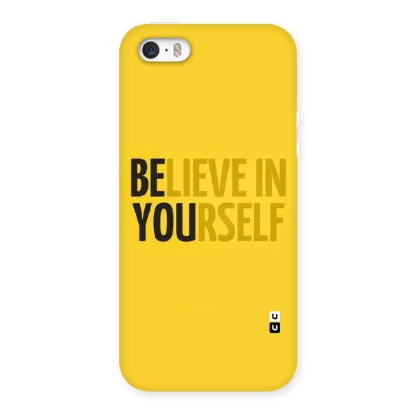 Believe Yourself Yellow Back Case for iPhone SE