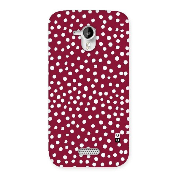 Best Dots Pattern Back Case for Micromax Canvas HD A116