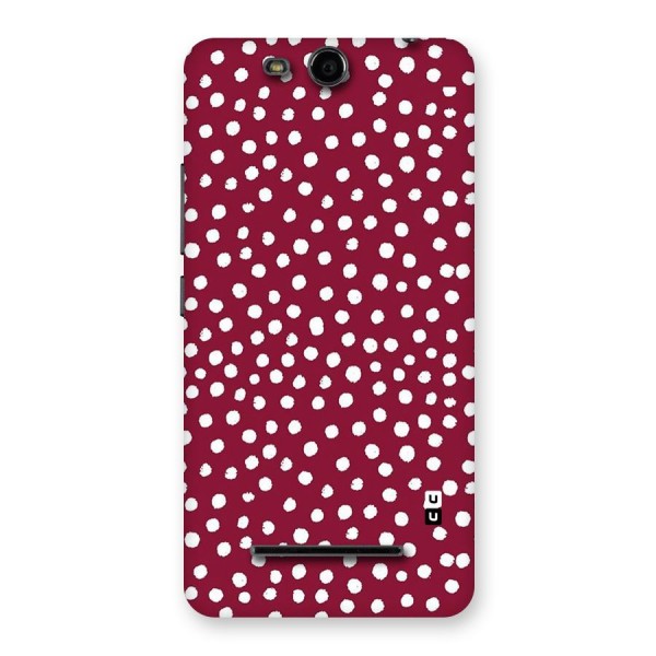 Best Dots Pattern Back Case for Micromax Canvas Juice 3 Q392