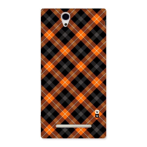 Best Textile Pattern Back Case for Sony Xperia C3