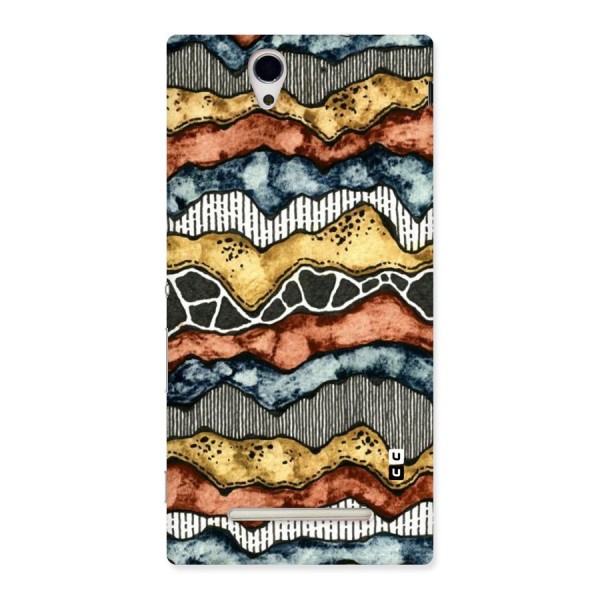 Best Texture Pattern Back Case for Sony Xperia C3