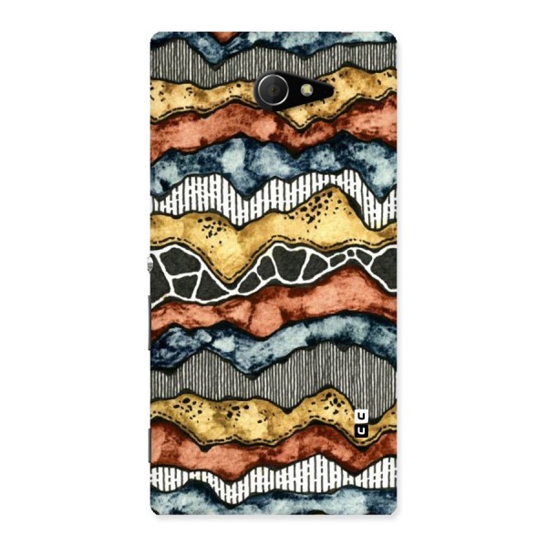Best Texture Pattern Back Case for Sony Xperia M2