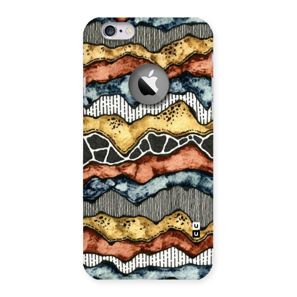 Best Texture Pattern Back Case for iPhone 6 Logo Cut