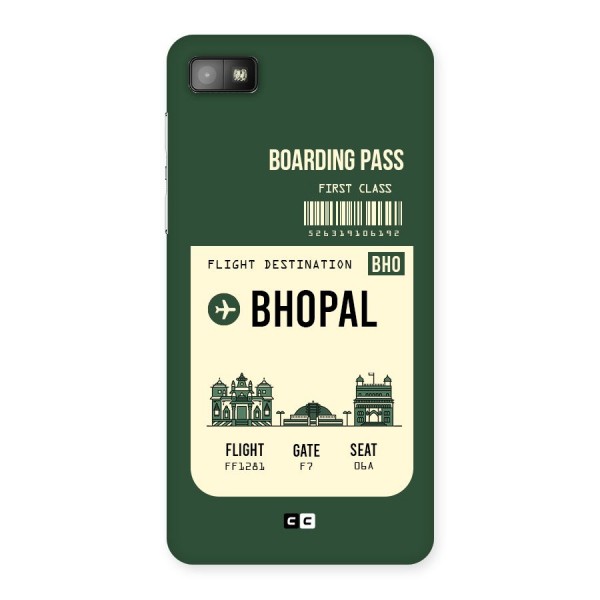 Bhopal Boarding Pass Back Case for Blackberry Z10