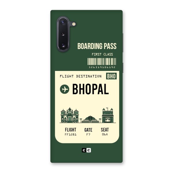 Bhopal Boarding Pass Back Case for Galaxy Note 10